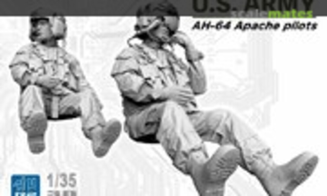 1:35 U.S. Army AH-64 Apache pilots (R2 Miniatures R34-35) R34-35