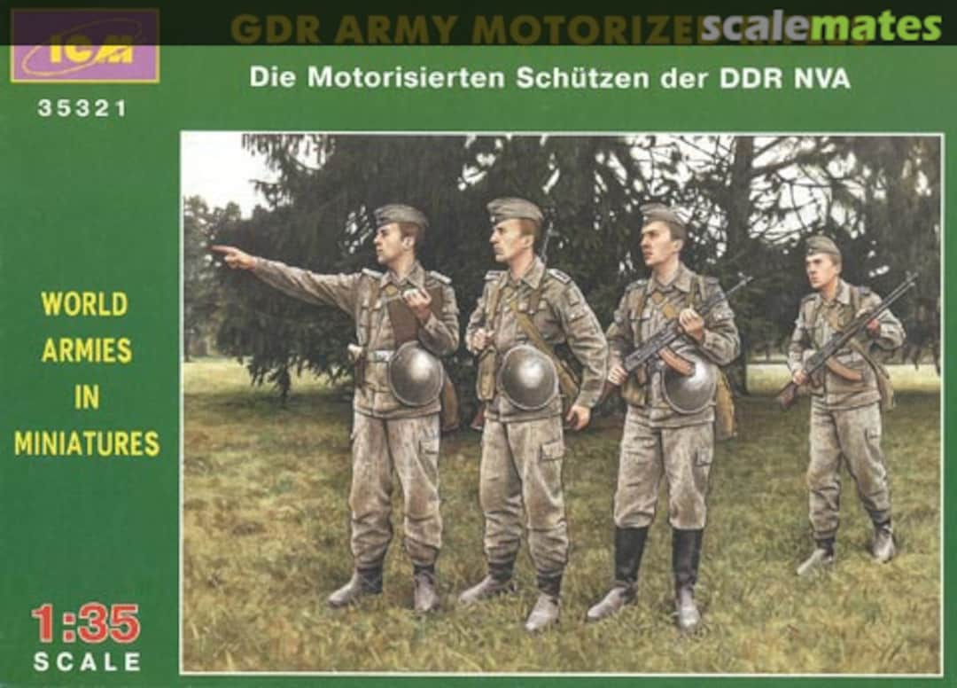 Boxart GDR Army Motorized Rifles 35321 ICM Boxart GDR Army Motorized Rifles 35321 ICM