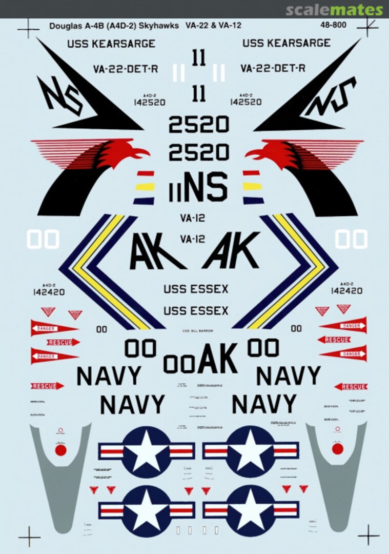 Boxart A-4B (A4D-2) Skyhawk 48-800 SuperScale International