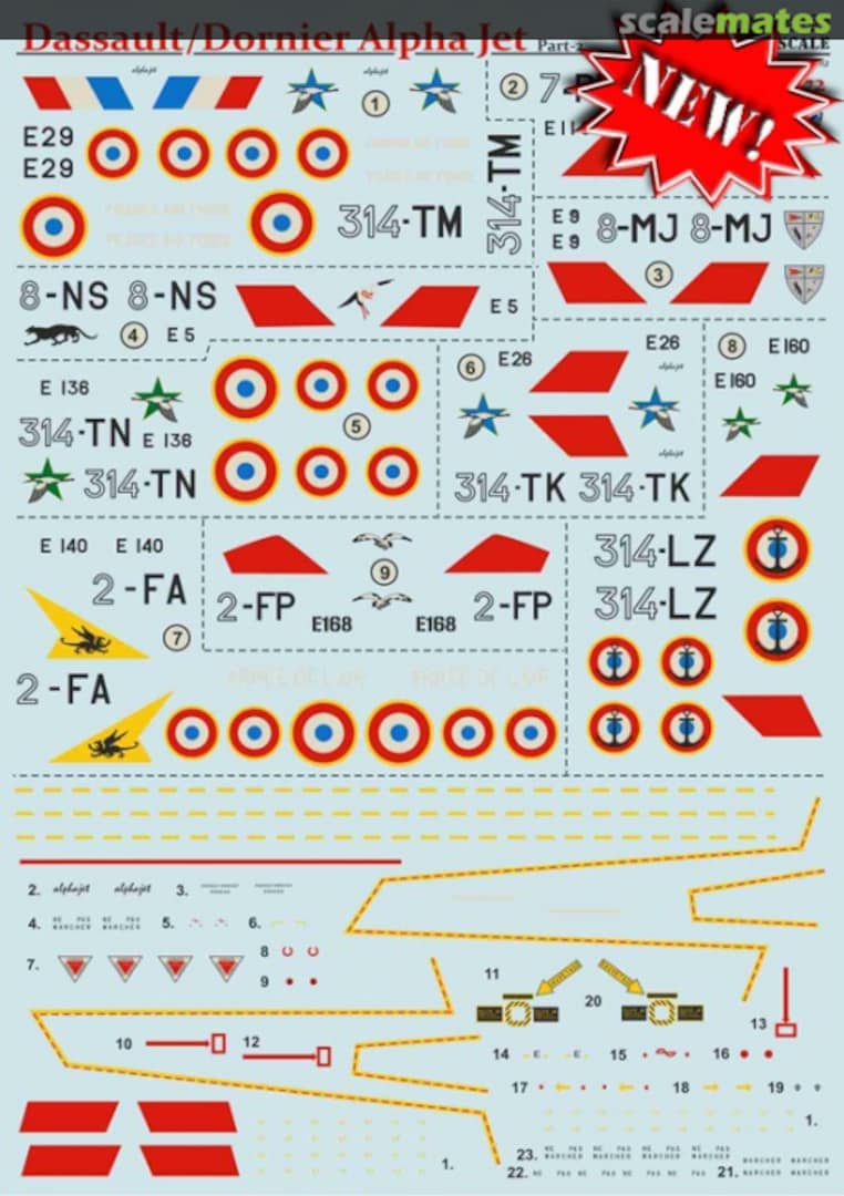 Boxart Dassault/Dornier Alpha Jet 72-183 Print Scale Boxart Dassault/Dornier Alpha Jet 72-183 Print Scale