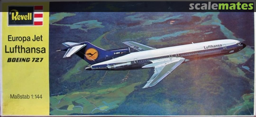 Boxart Lufthansa Boeing 727 H-240 Revell Boxart Lufthansa Boeing 727 H-240 Revell