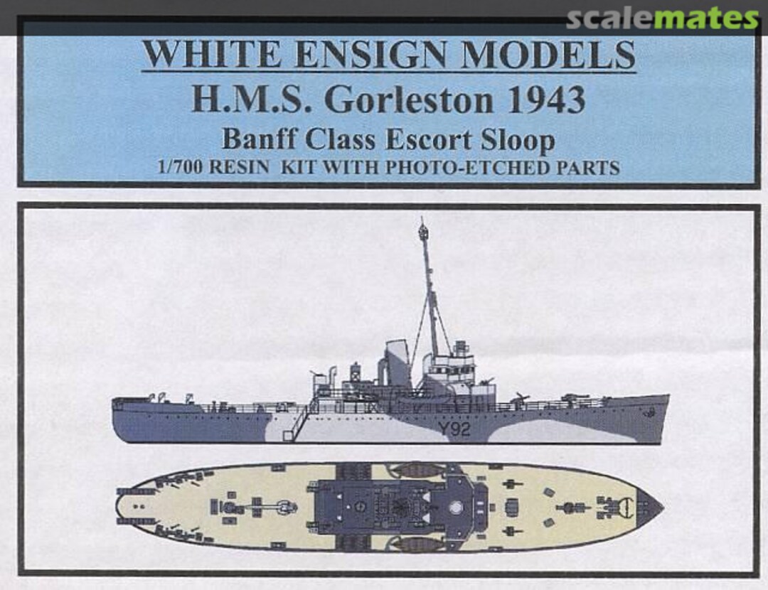 Boxart H.M.S. Gorleston 1943 K 743 White Ensign Models