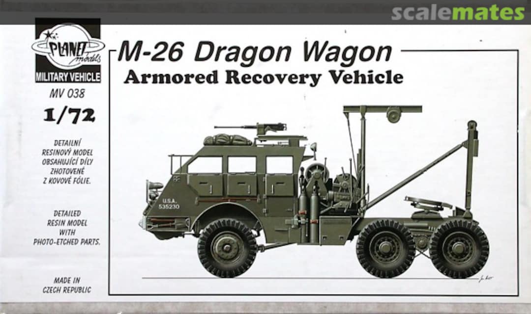 Boxart M-26 Dragon Wagon MV038 Planet Models Boxart M-26 Dragon Wagon MV038 Planet Models