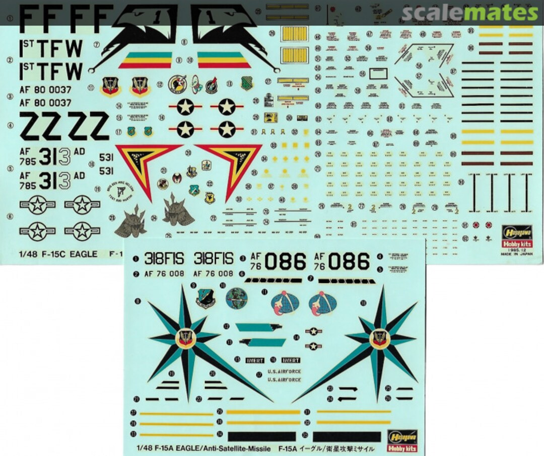 Contents F-15A Eagle /ASAT Missile CH11 Hasegawa Contents F-15A Eagle /ASAT Missile CH11 Hasegawa