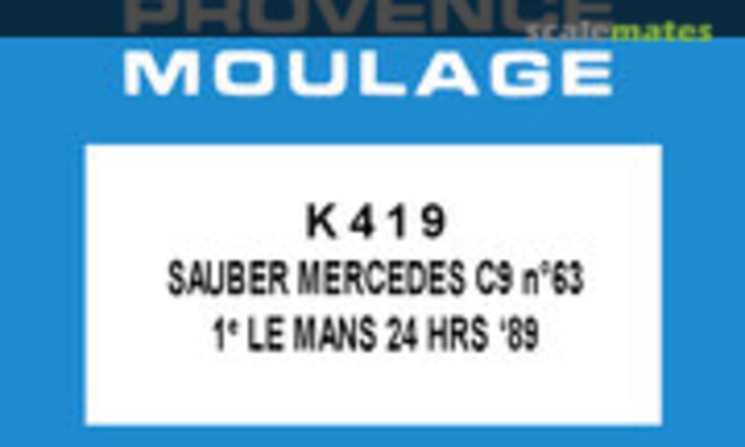 1:43 Sauber Mercedes C9 (Provence Moulage K419) K419