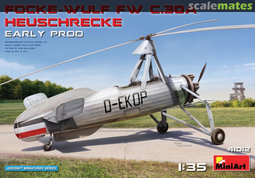 Boxart Focke-Wulf FW C.30A Heuschrecke 41012 MiniArt Boxart Focke-Wulf FW C.30A Heuschrecke 41012 MiniArt