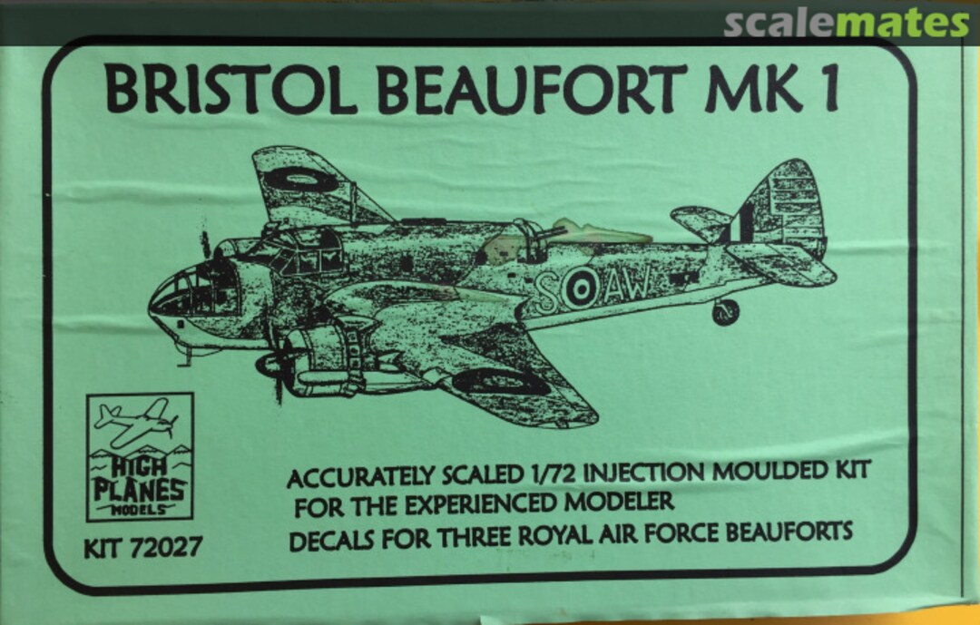 Boxart Bristol Beaufort Mk 1 72027 High Planes Models Boxart Bristol Beaufort Mk 1 72027 High Planes Models