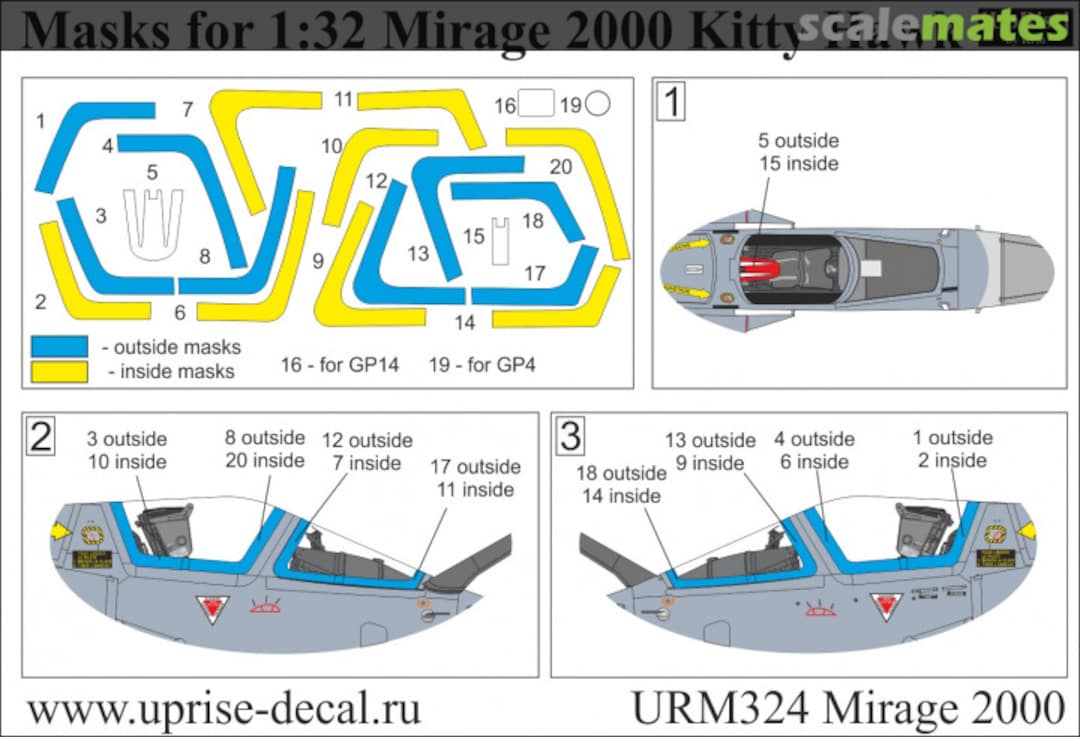 Boxart Mirage 2000C URM324 UpRise Decal Boxart Mirage 2000C URM324 UpRise Decal
