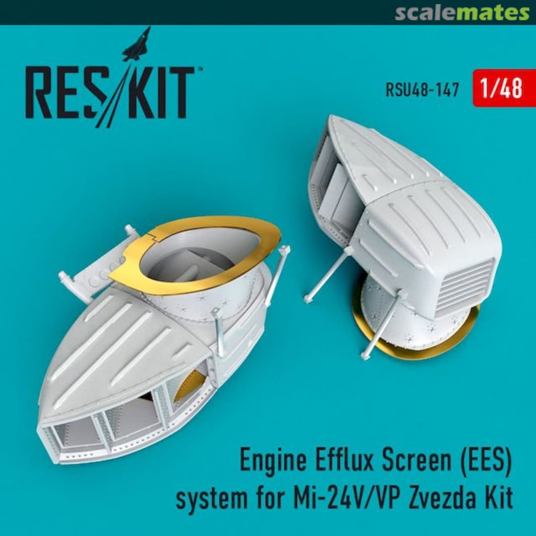 Boxart Engine Efflux Screen (EES) system for Mi-24V/VP RSU48-0147 ResKit Boxart Engine Efflux Screen (EES) system for Mi-24V/VP RSU48-0147 ResKit