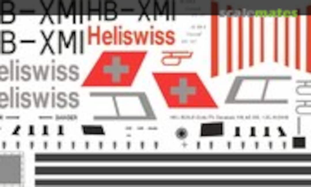 1:20 AS 350 - Heliswiss - HB-XMI (Heli Scale Quality Decal 119)