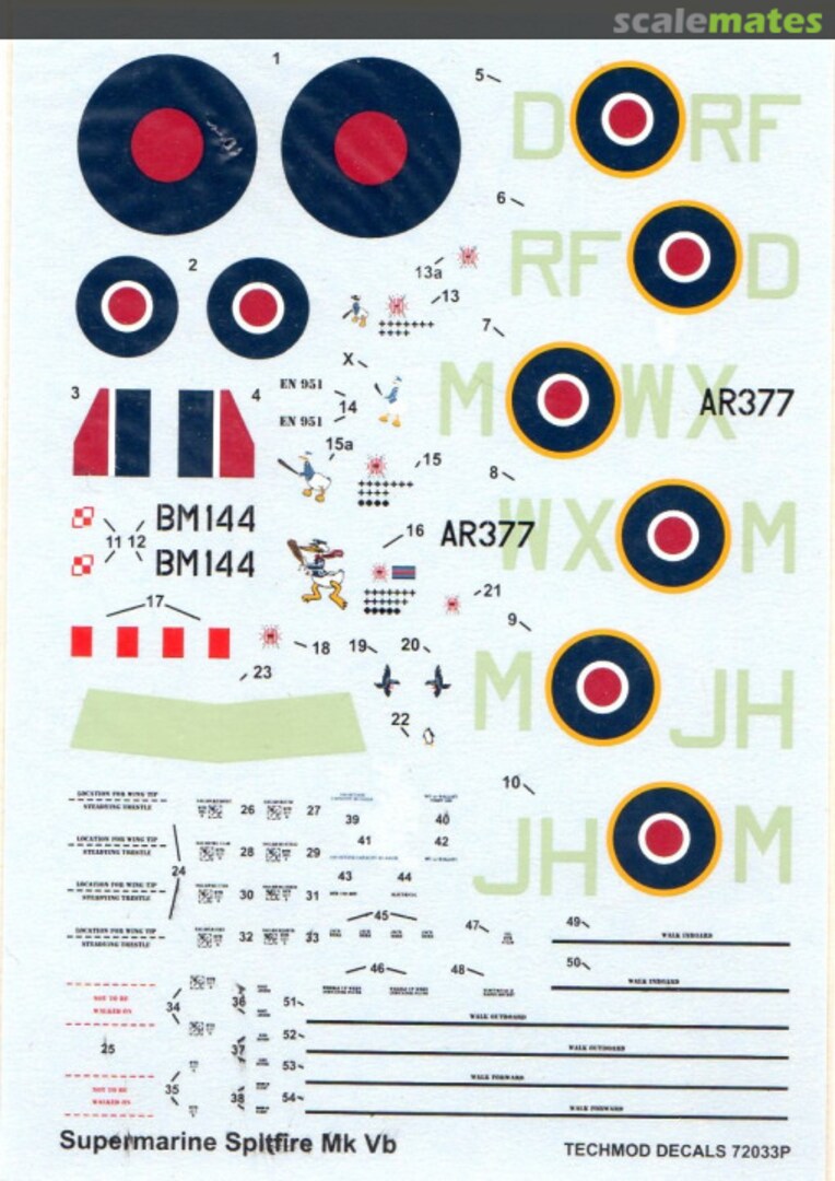 Boxart Supermarine Spitfire Mk Vb 72033P Techmod