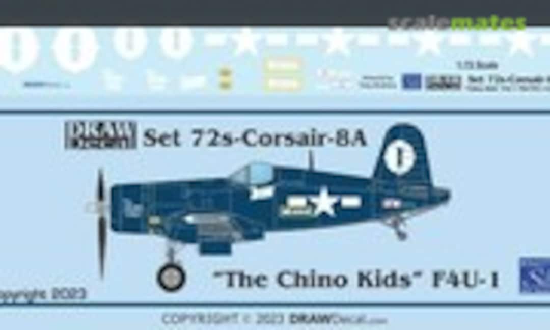 1:72 “The Chino Kids” Race 0 F4U-1 (Draw Decal 72-Corsair-08A) 72-Corsair-08A