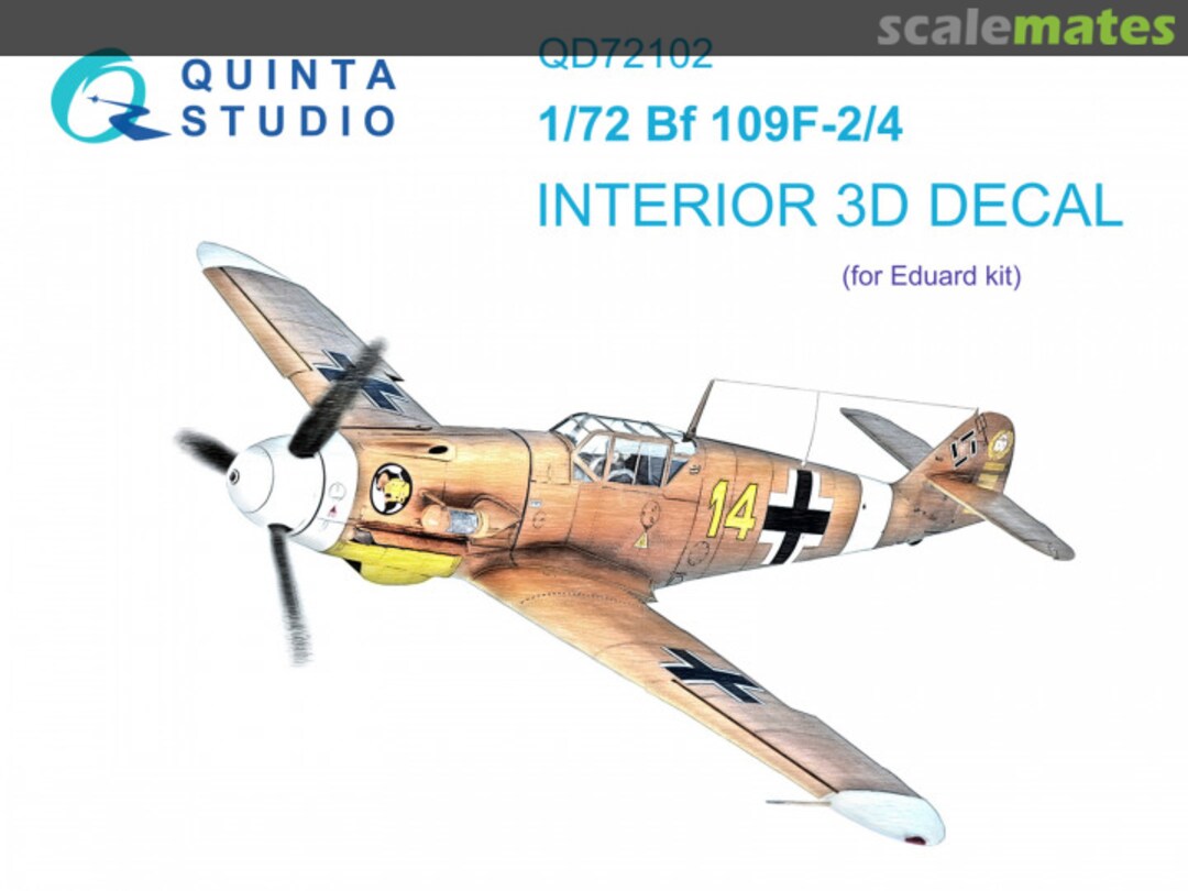 Boxart BF 109F-2/4 interior 3D decals QD72102 Quinta Studio Boxart BF 109F-2/4 interior 3D decals QD72102 Quinta Studio