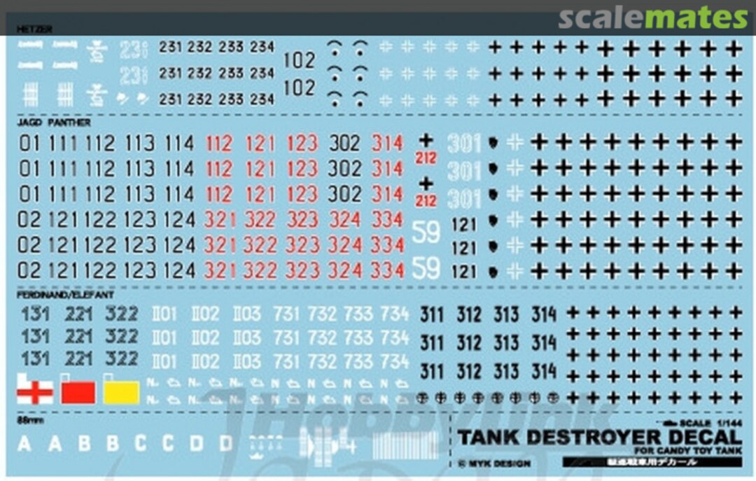 Boxart Tank Destroyer Decal 06004 MYK Design