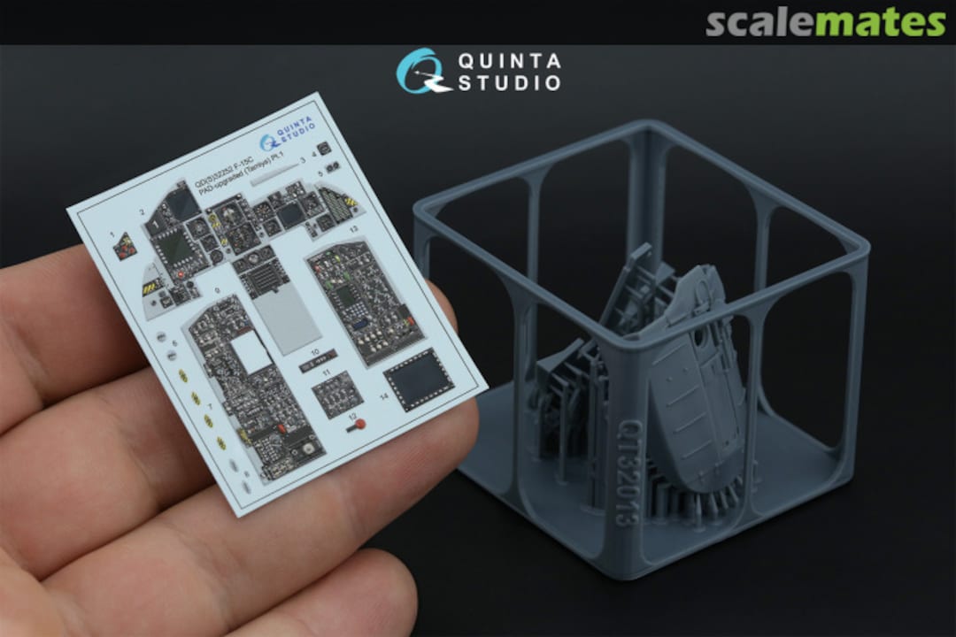 Contents F-15C PAD-upgraded interior 3D decals (with 3D-printed resin parts) QDS+32252 Quinta Studio Contents F-15C PAD-upgraded interior 3D decals (with 3D-printed resin parts) QDS+32252 Quinta Studio