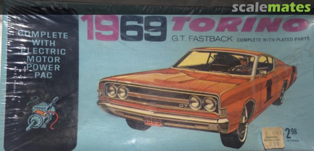 Boxart 1969 Torino G.T. Fastback M691 Palmer Plastics Boxart 1969 Torino G.T. Fastback M691 Palmer Plastics
