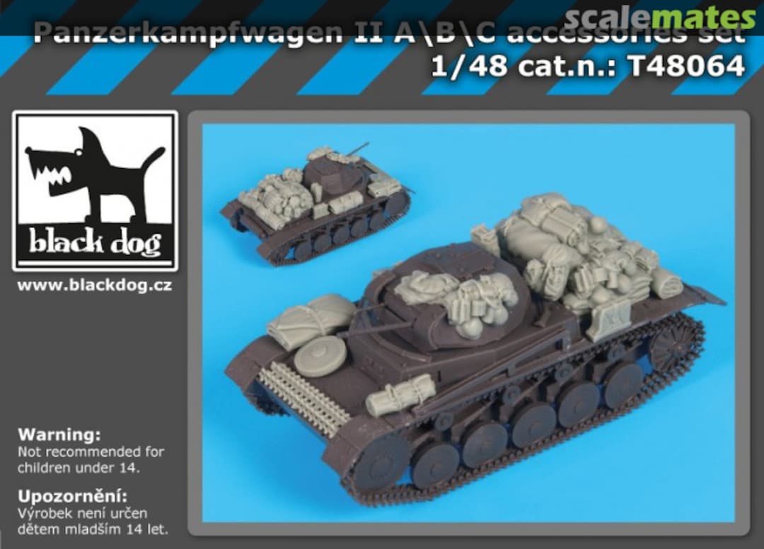 Boxart Panzerkampfwagen II A\B\C accessories set -Tamiya- T48064 Black Dog Boxart Panzerkampfwagen II A\B\C accessories set -Tamiya- T48064 Black Dog