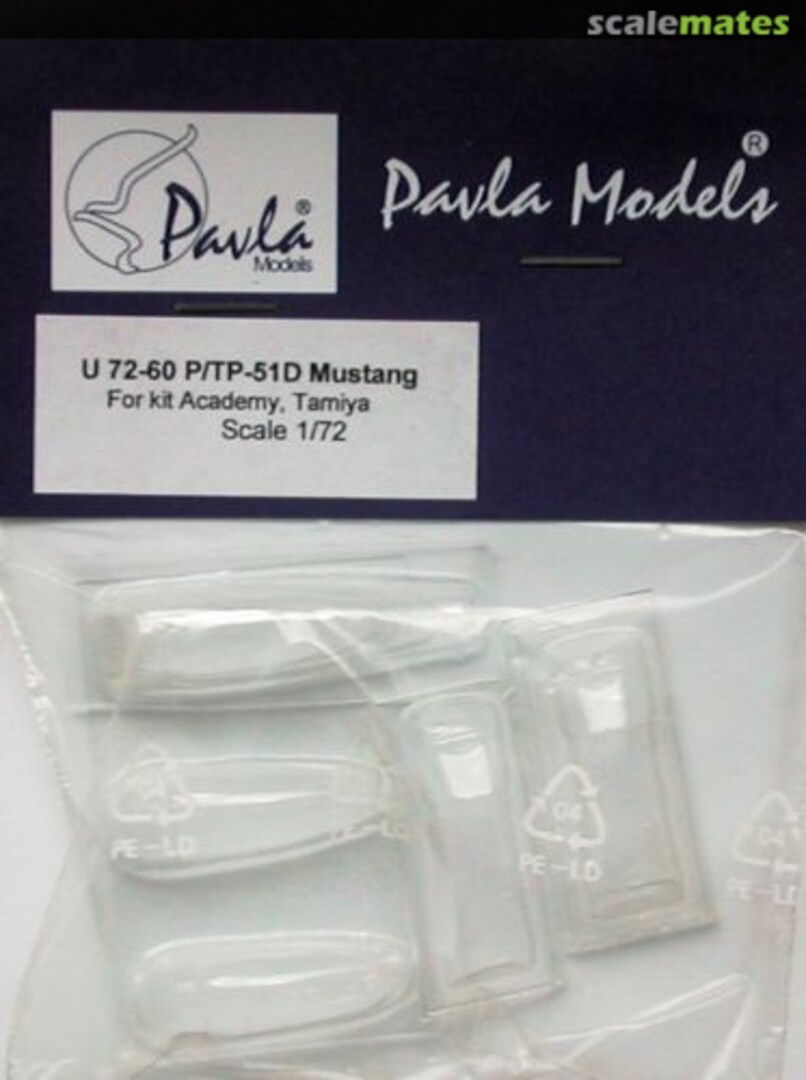 Boxart P/TP-51D Canopies U 72-60 Pavla Models Boxart P/TP-51D Canopies U 72-60 Pavla Models