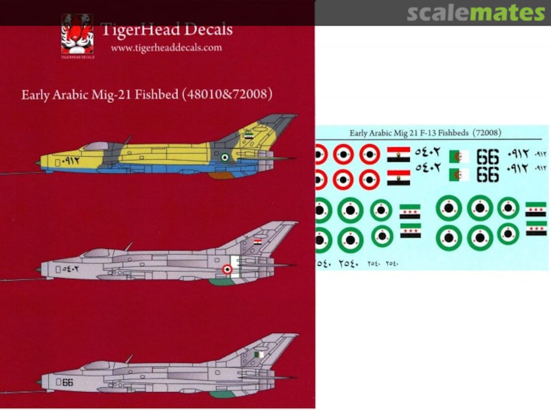 Boxart Early Arabic Mig-21 Fishbed 72008 Tigerhead Models Boxart Early Arabic Mig-21 Fishbed 72008 Tigerhead Models