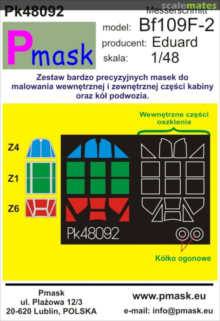 Boxart Messerschmitt Bf109F-2 PK48092 Pmask Boxart Messerschmitt Bf109F-2 PK48092 Pmask