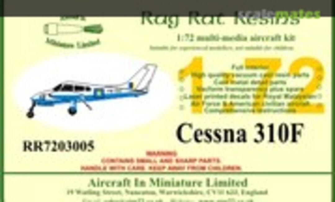 Cessna 310F (Aircraft In Miniature Ltd RR7203005)