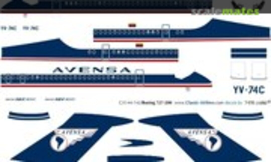 1:144 Avensa (del) 727 (Classic Airlines CA144-142) CA144-142