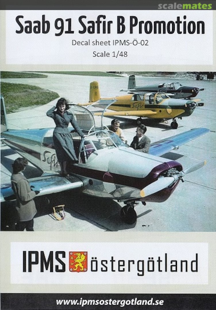 Boxart Saab 91 Safir B Promotion IPMS-Ö-02 IPMS Östergötland Boxart Saab 91 Safir B Promotion IPMS-Ö-02 IPMS Östergötland