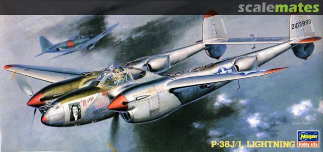 Boxart P-38J/L Lightning 02820 Hasegawa Boxart P-38J/L Lightning 02820 Hasegawa