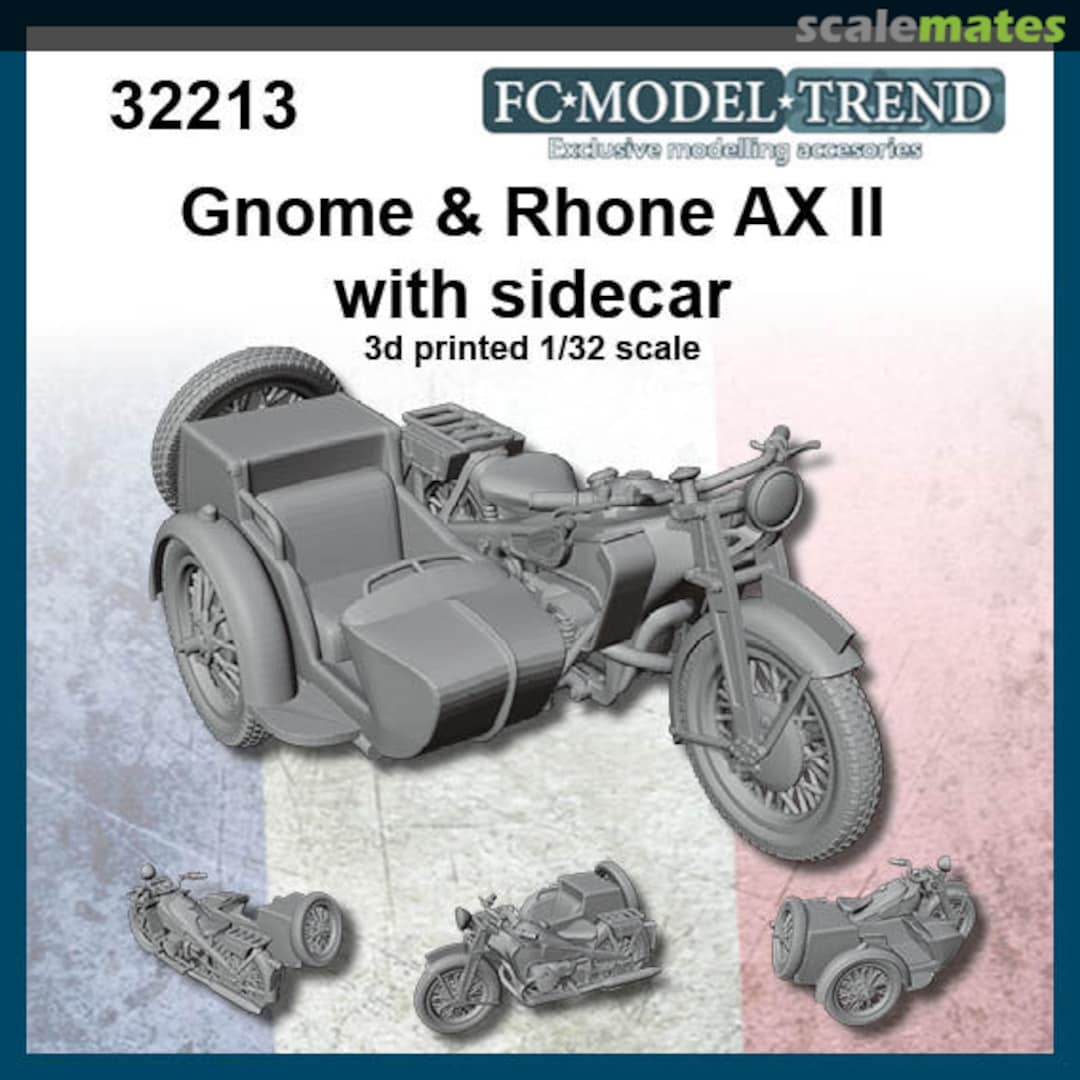 Boxart Gnome & Rhone AX II With Sidecar 32213 FC Model Trend Boxart Gnome & Rhone AX II With Sidecar 32213 FC Model Trend