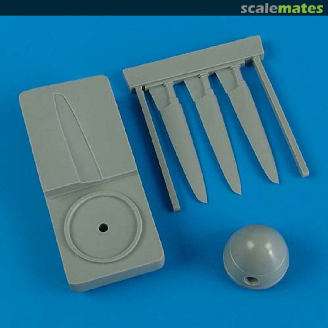 Boxart Hurricane Mk.I - Rotol Prop. & Spitfire Spinner w/ Tool QB 48 447 Quickboost