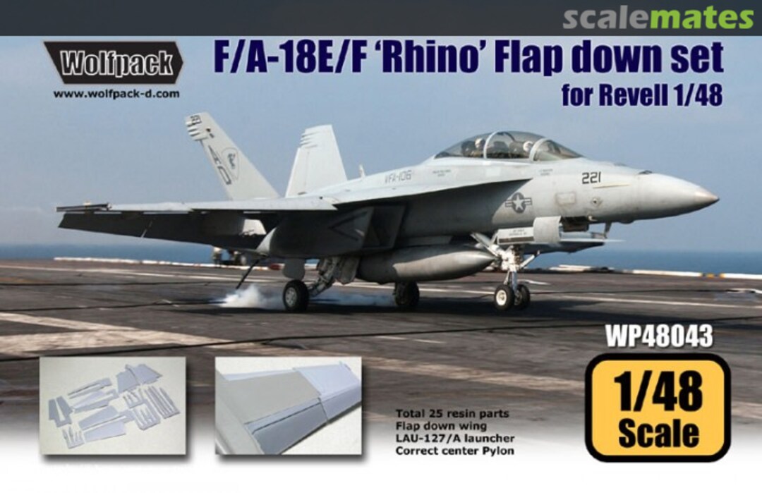 Boxart F/A-18E/F 'Rhino' Flap Down Set WP48043 Wolfpack Boxart F/A-18E/F 'Rhino' Flap Down Set WP48043 Wolfpack
