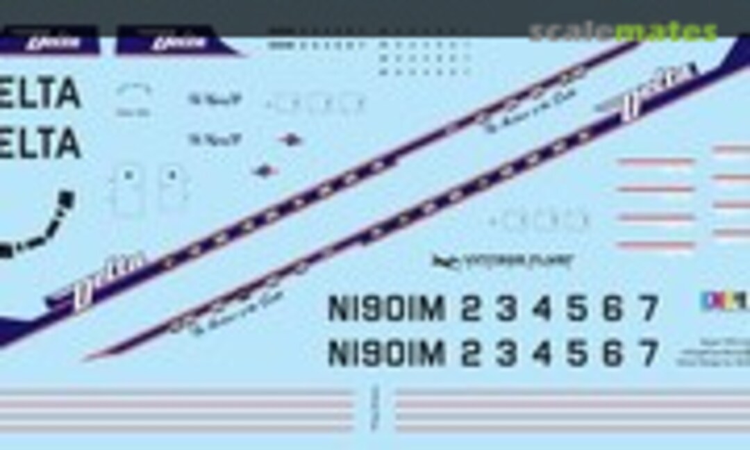 1:144 DC-6 Delta (Del) (Vintage Flyer Decals VFD144-144) VFD144-144