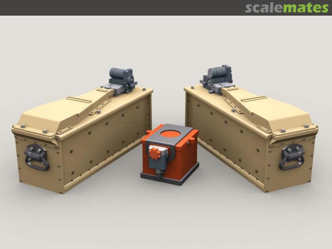 Boxart M134 Minigun 3,000 round 3-Bay Ammo Box + Battery LF3D060 Legend Productions