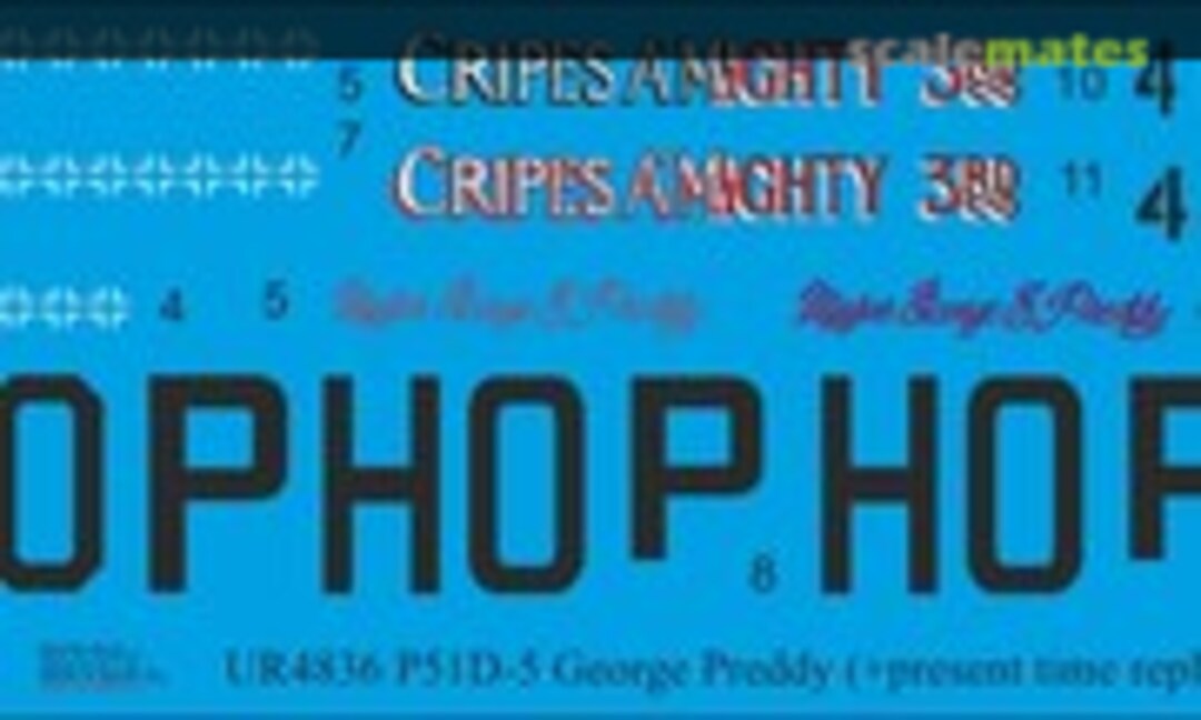 1:24 P-51D-5 George Preddy (UpRise Decal UR2436) UR2436