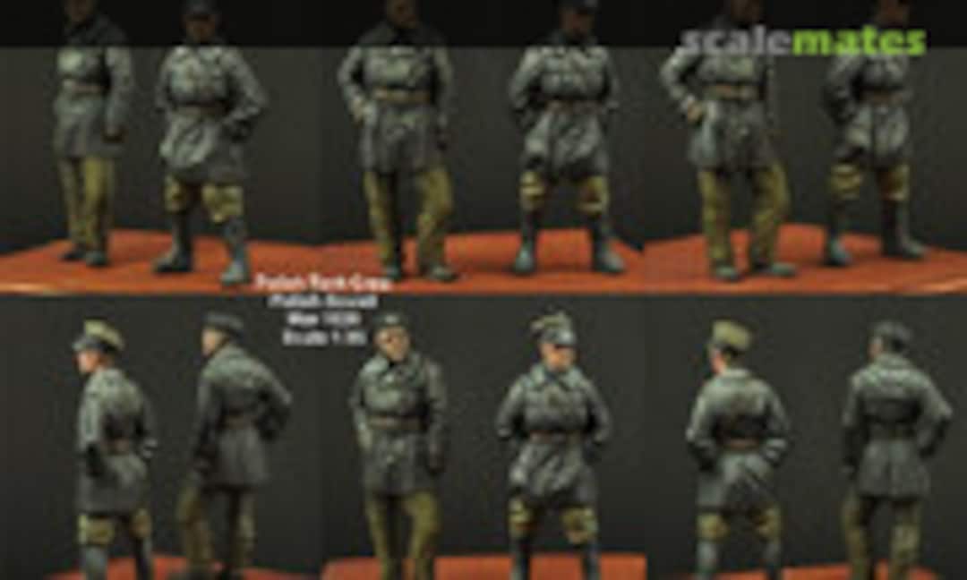 1:35 Polish FT17 Tank Crew set (Scibor Monsterous Miniatures 35HM0013) 35HM0013