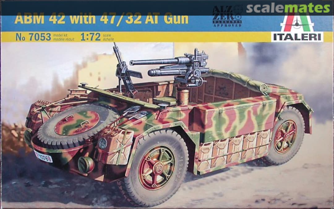 Boxart ABM 42 with 47/32 AT Gun 7053 Italeri Boxart ABM 42 with 47/32 AT Gun 7053 Italeri