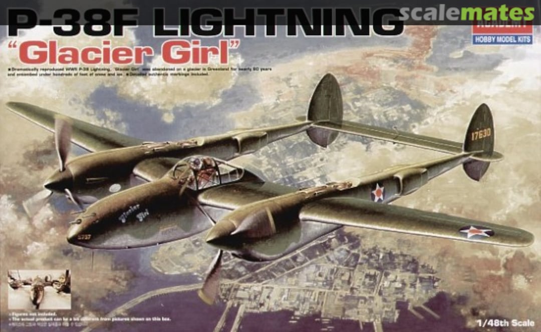 Boxart P-38F Lightning "Glacier Girl" 12208 Academy Boxart P-38F Lightning "Glacier Girl" 12208 Academy