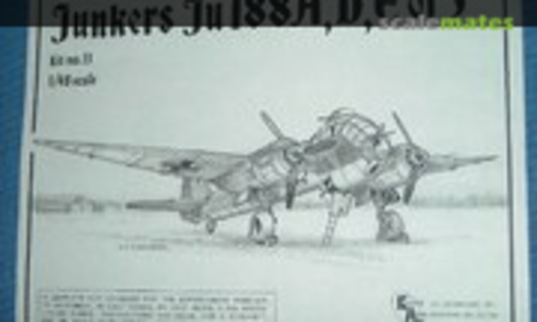 1:48 Junkers Ju 188A, D, E, or F (Koster Aero Enterprises 13)