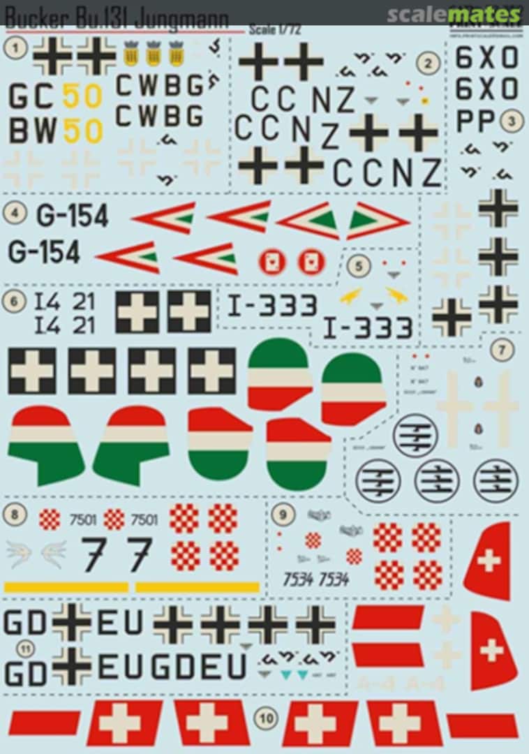 Contents Bucker Bu.131 Jungmann 72-350 Print Scale
