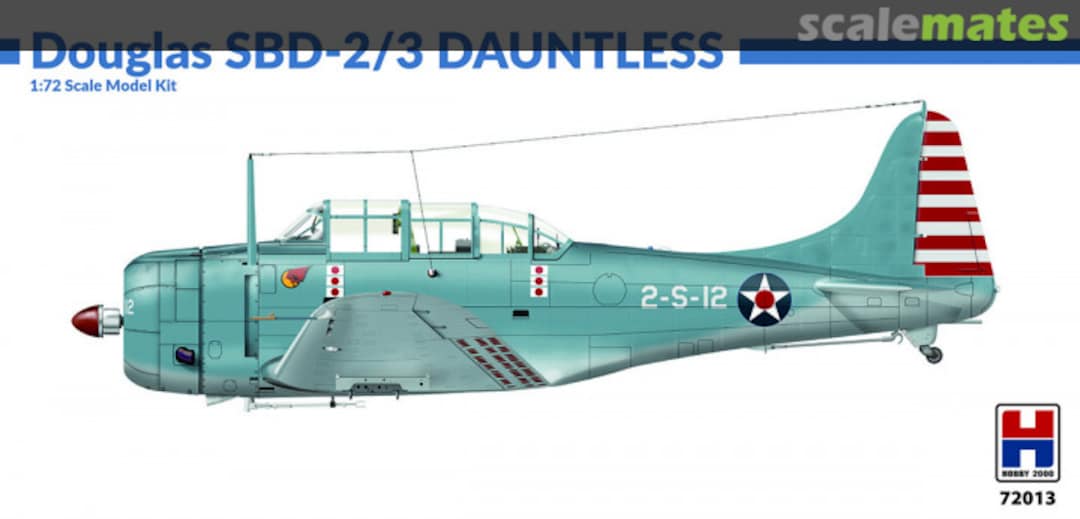 Boxart Douglas SBD-2/3 Dauntless 72013 Hobby 2000 Boxart Douglas SBD-2/3 Dauntless 72013 Hobby 2000