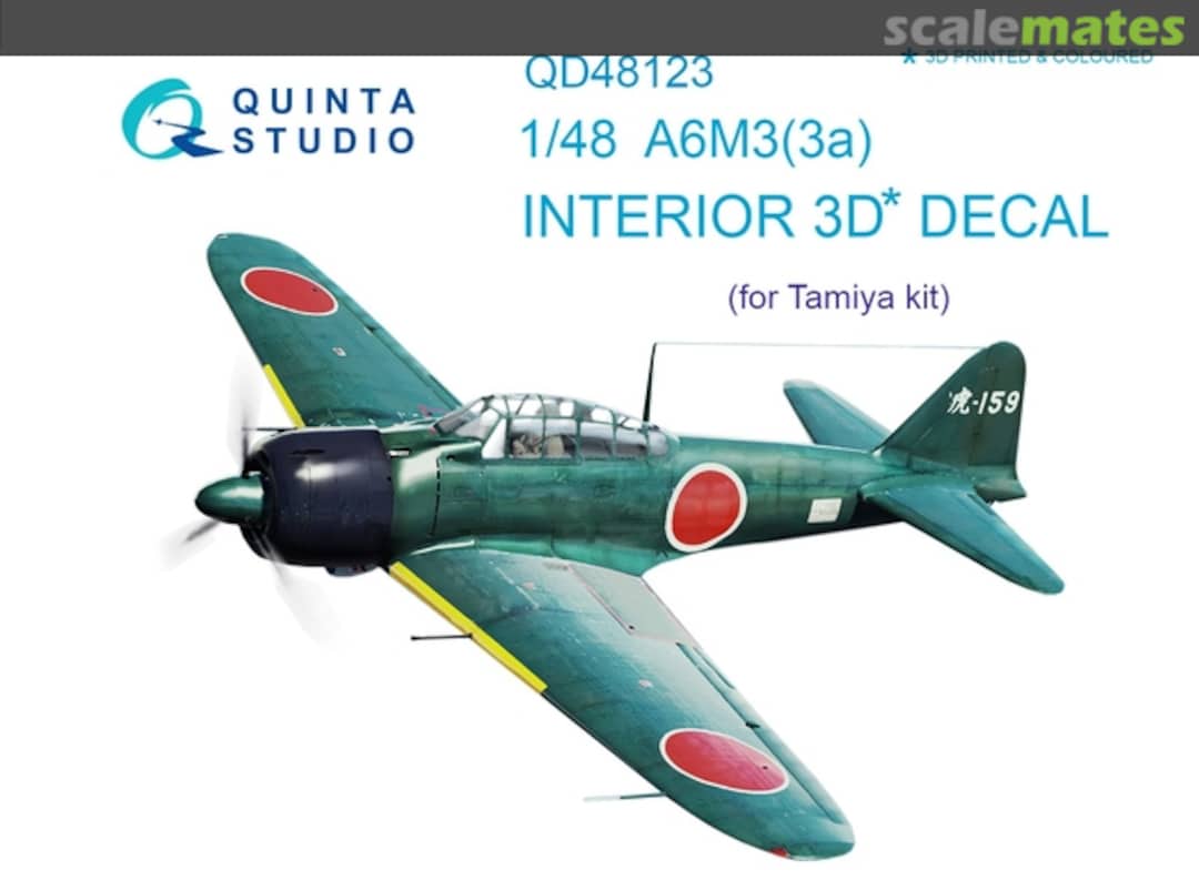 Boxart A6M3(3a) interior 3D decals QD48123 Quinta Studio Boxart A6M3(3a) interior 3D decals QD48123 Quinta Studio