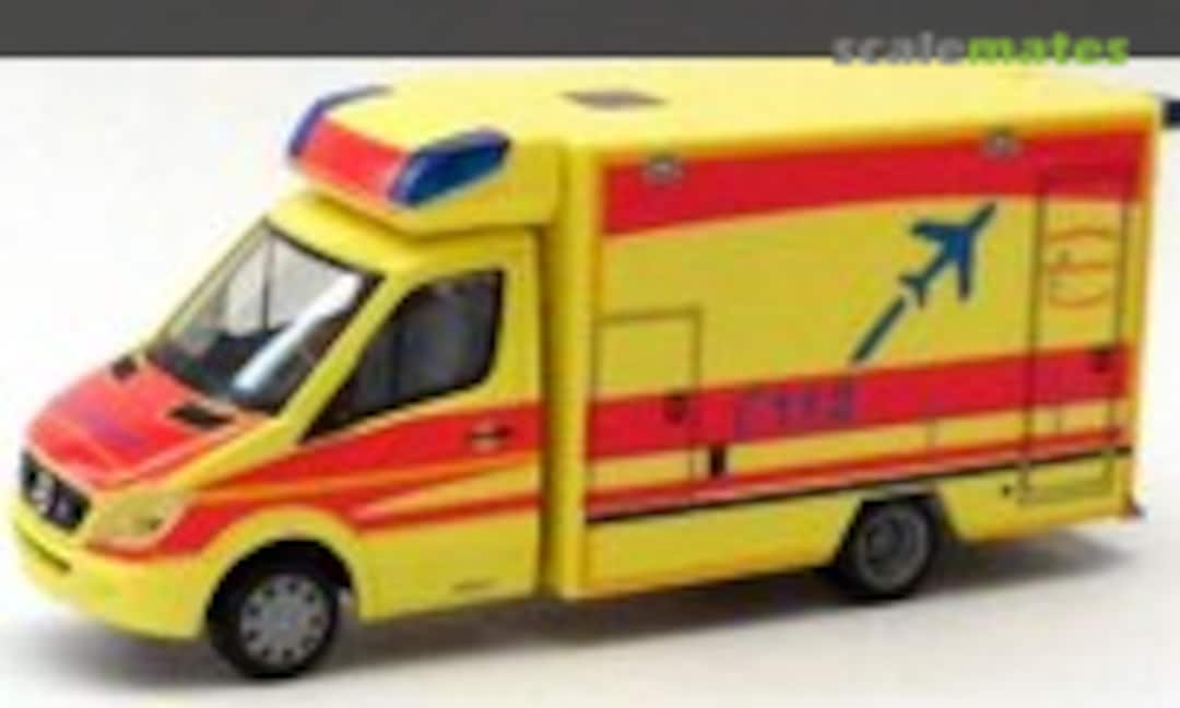 1:87 Mercedes Benz Sprinter RTW Flughafenfeuerwehr Hamburg (Herpa 901185)