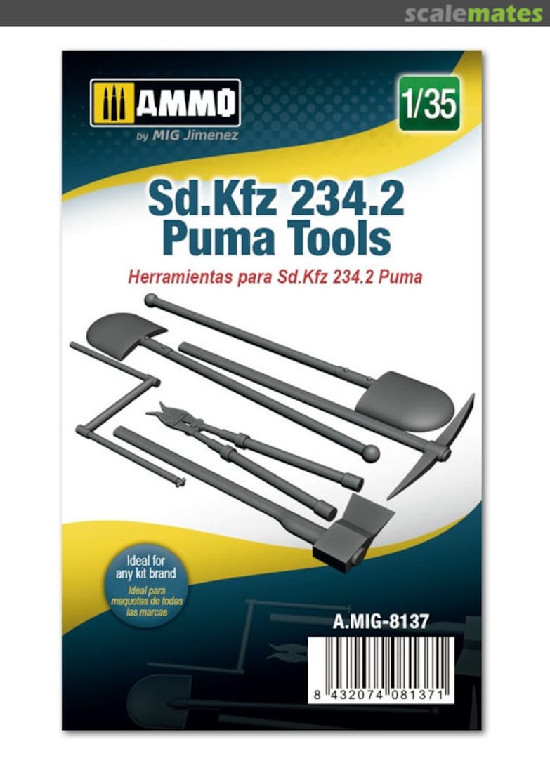Boxart Sd.Kfz 234/2 Puma Tools A.MIG-8137 Ammo by Mig Jimenez Boxart Sd.Kfz 234/2 Puma Tools A.MIG-8137 Ammo by Mig Jimenez