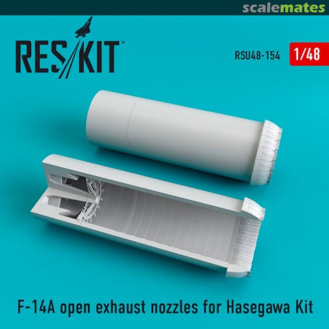 Boxart F-14A - open exhaust nozzles RSU48-0154 ResKit Boxart F-14A - open exhaust nozzles RSU48-0154 ResKit
