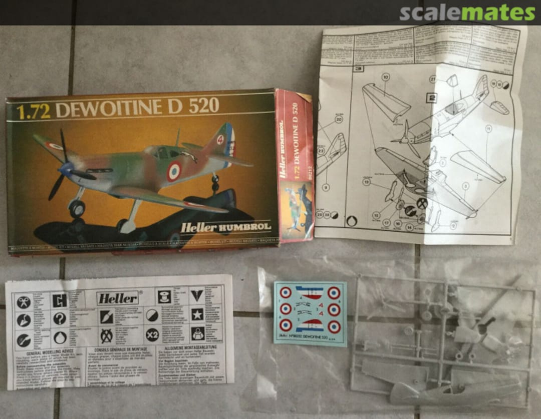 Contents Dewoitine D 520 80212 Heller Humbrol Contents Dewoitine D 520 80212 Heller Humbrol