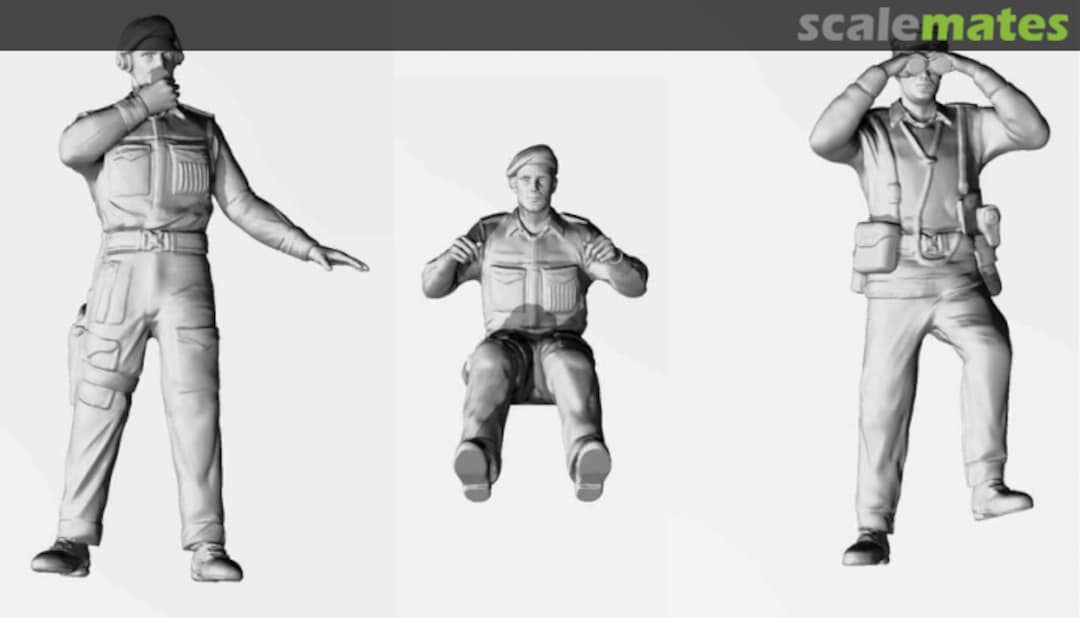 Boxart British Armoured Car/Tank Crew Mediterrian RE 72503 Attack Hobby Kits