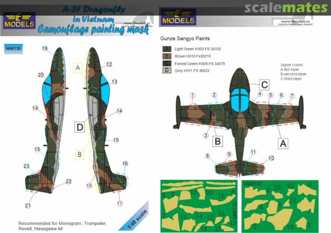 Boxart A-37 Dragonfly in Vietnam M48130 LF Models Boxart A-37 Dragonfly in Vietnam M48130 LF Models