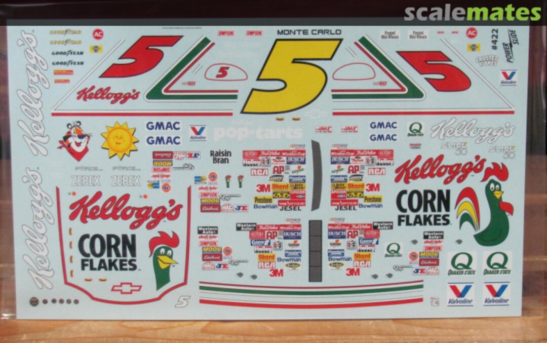 Boxart # 5 Kelloggs Terry Labonte 1995/96 422 Powerslide Decals Boxart # 5 Kelloggs Terry Labonte 1995/96 422 Powerslide Decals