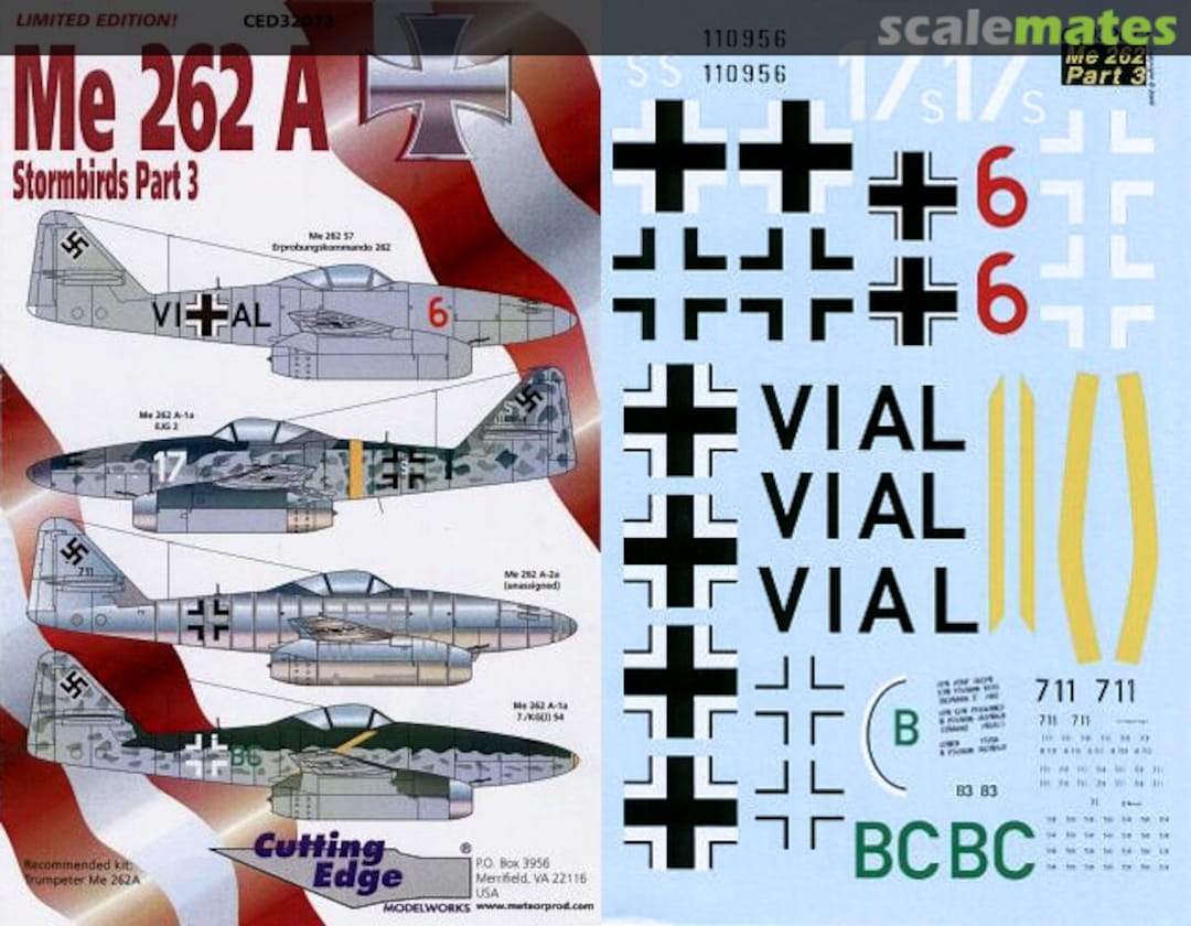 Boxart Me 262 A Stormbirds Part 3 CED32072 Cutting Edge Modelworks Boxart Me 262 A Stormbirds Part 3 CED32072 Cutting Edge Modelworks
