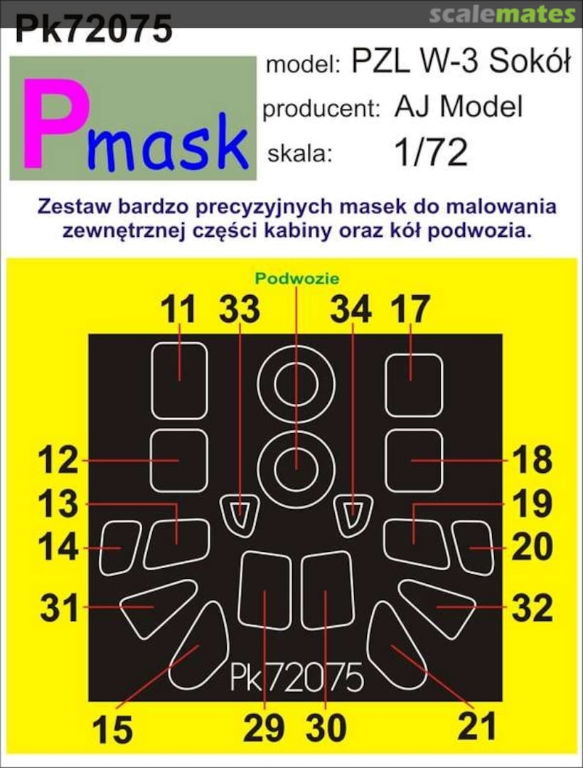 Boxart PZL W-3 Sokół PK72075 Pmask Boxart PZL W-3 Sokół PK72075 Pmask